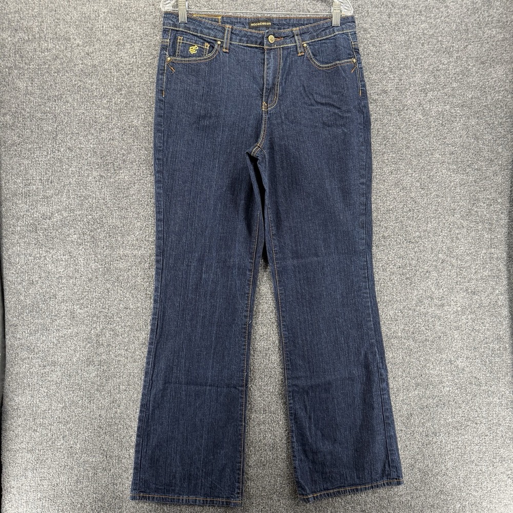 Vintage Roca Wear Jeans Womens 14 Blue Embroidered Pocket Bootcut 90s Streetwear